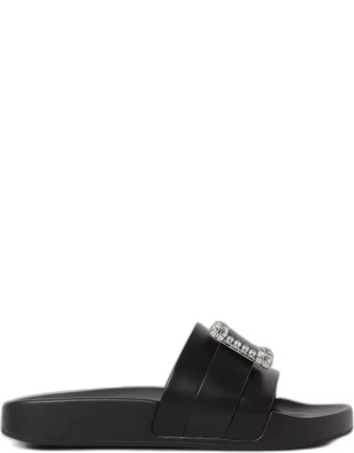 Flat Sandals SERGIO ROSSI Woman colour Black