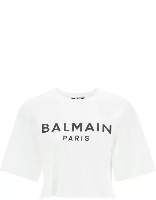 BALMAIN Logo print boxy T-shirt