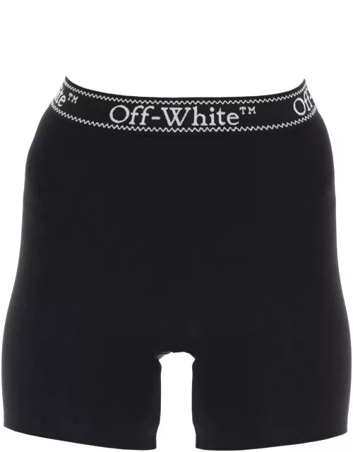 OFF-WHITE sporty shorts with branded stripe