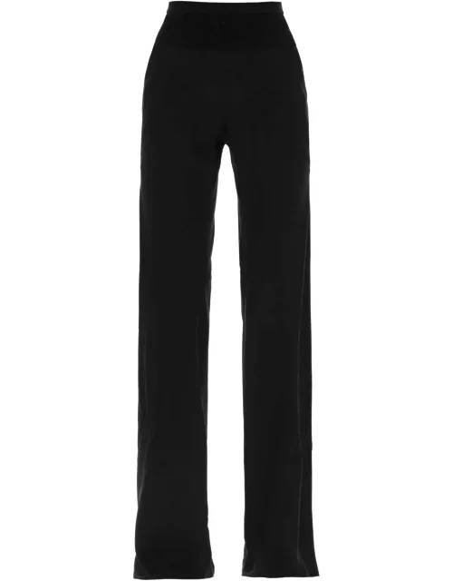 RICK OWENS Bias pants with slanted cut and