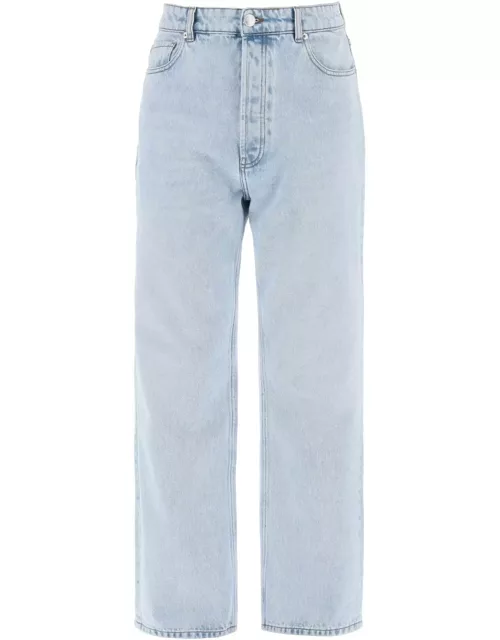 AMI ALEXANDRE MATTIUSSI Wide leg denim jeans with a relaxed fit