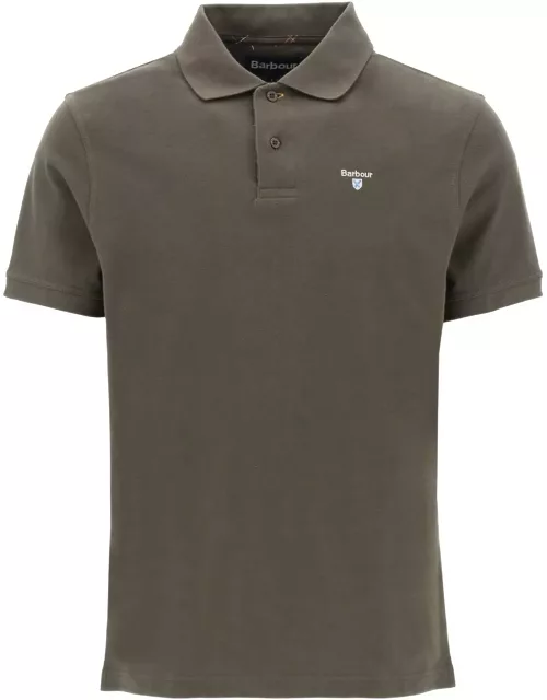 BARBOUR Tartan-trim polo shirt