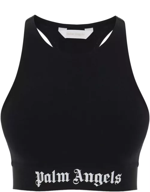 PALM ANGELS "sport bra with branded band"