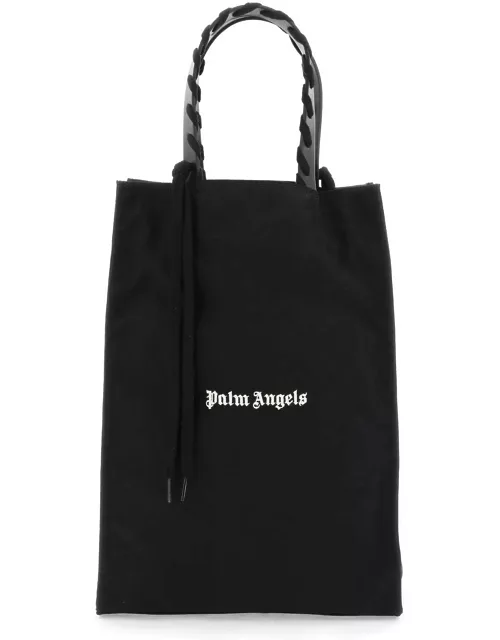 PALM ANGELS Embroidered logo tote bag with