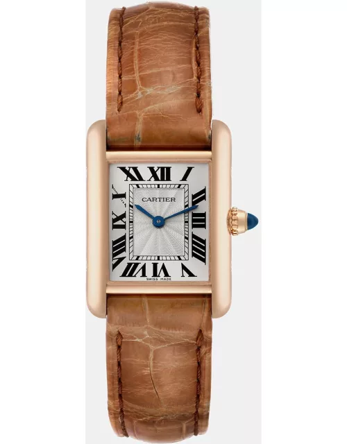 Cartier Tank Louis Rose Gold Mechanical Ladies Watch WGTA0010 29.5 mm x 22.0 m