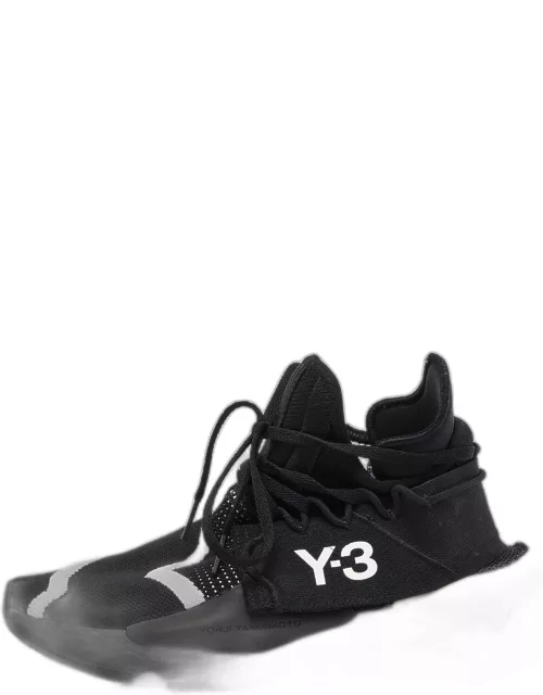 Y-3 Black Knit Fabric Cloth Low Trainers Sneaker