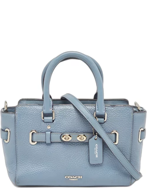 Coach Blue Leather Swagger 20 Tote
