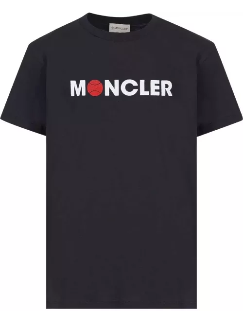 Moncler Flocked Logo Crewneck T-shirt