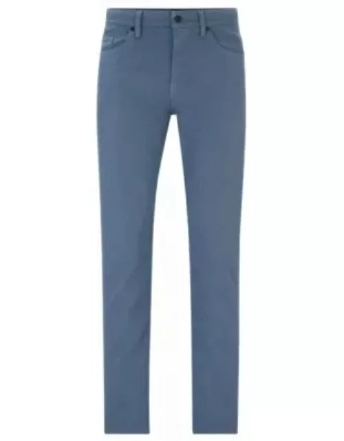 Slim-fit jeans in two-tone stretch denim- Light Blue Men's Jean