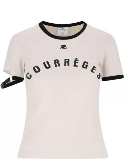 Courrèges Contrast Detail T-Shirt