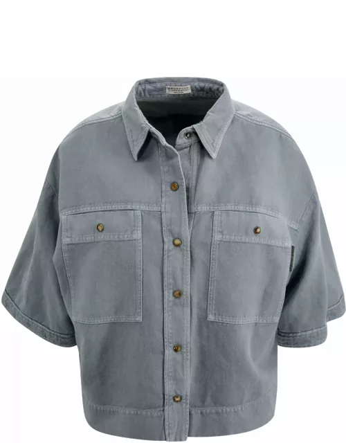 Brunello Cucinelli Cotton Linen Shirt