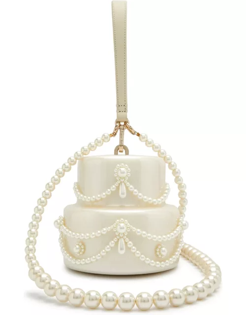 Simone Rocha Embellished Cake top Handle bag - Pear