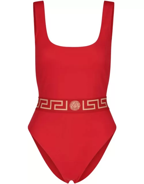 Versace Greca Border One Piece Swimwear