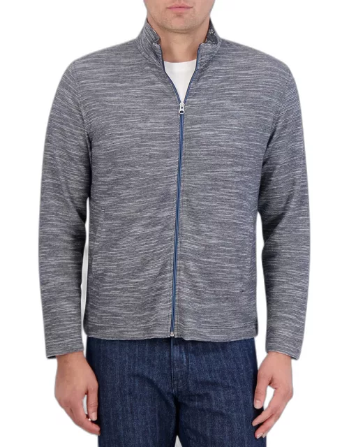 Men's Tablas Cotton Knit Full-Zip Sweater