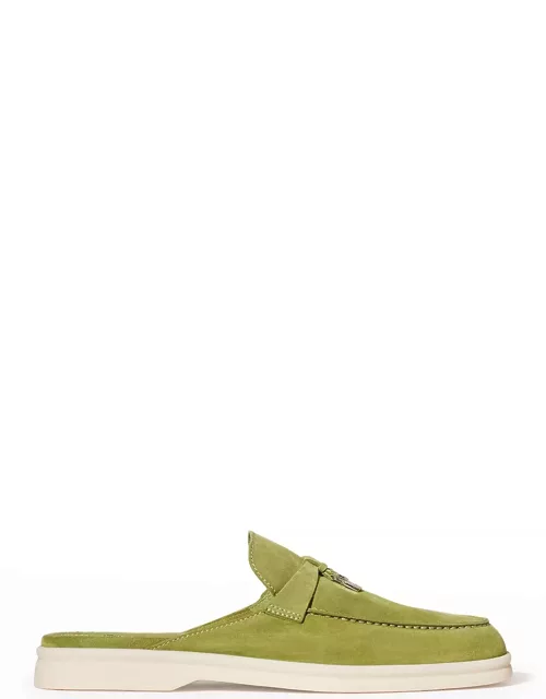 Babouche Charms Walk Suede Mule Loafer