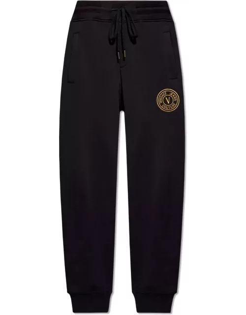 Versace Jeans Couture Logo Embroidered Drawstring Waist Track Pant