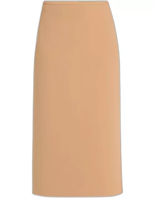 Pencil Midi Skirt with Side Slit