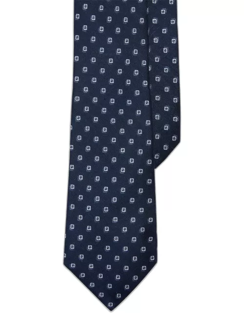 Men's Dotted Squares Silk Tie