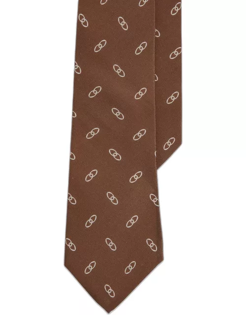 Men's Linked Ovals Silk Tie
