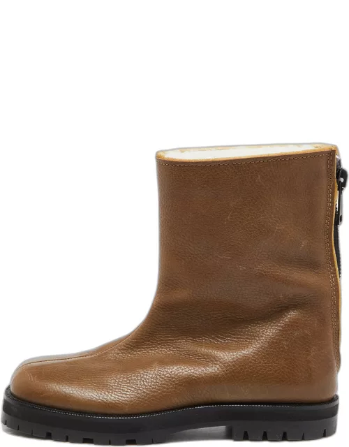 Maison Martin Margiela Brown Leather Midcalf Boot