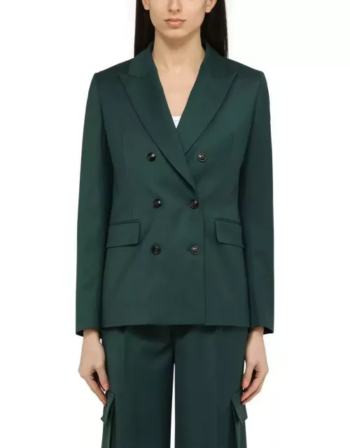 AMIRI Forest Green Double-breasted Jacket In Woo