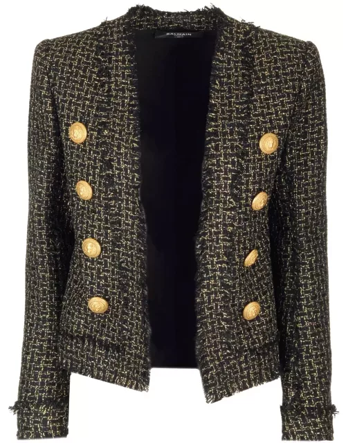 Balmain Jacket In Lurex Tweed