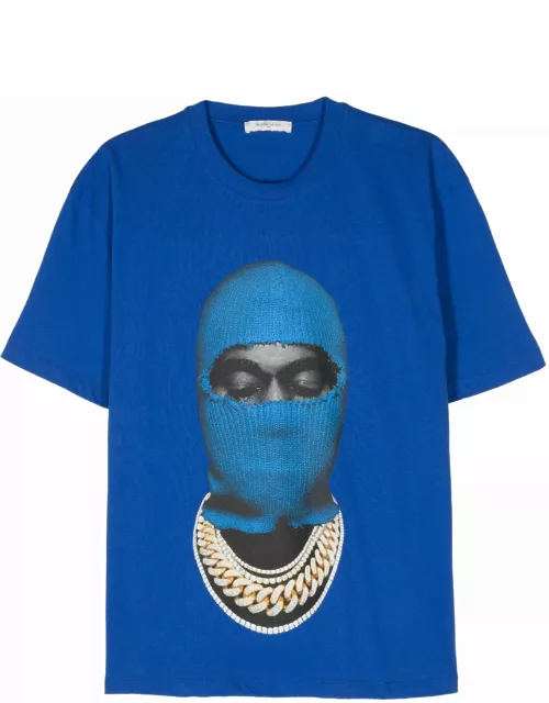 ih nom uh nit Blue Cotton T-shirt