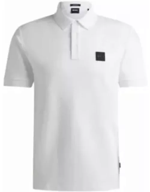 Regular-fit polo shirt- White Men's Polo Shirt