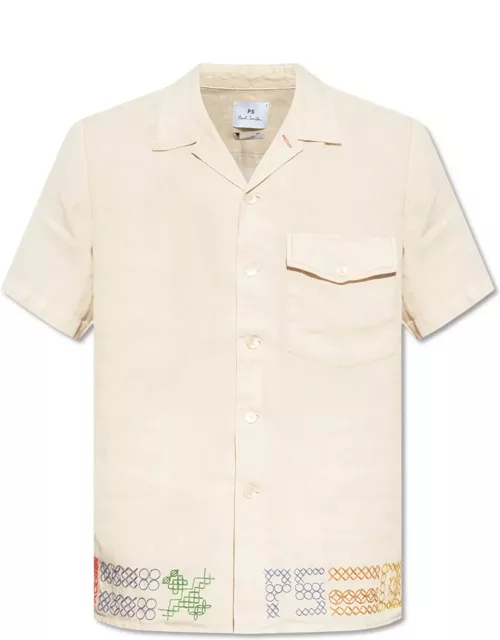 Paul Smith Linen Shirt With Short Sleeve