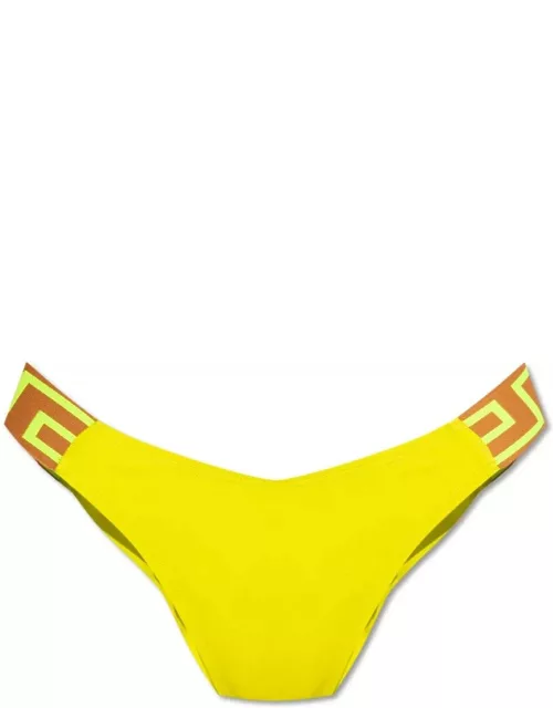 Versace Greca Patterned Triangular-shaped Bikini Brief