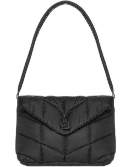 Saint Laurent Quilted Nylon Puffer Shoulder Bag