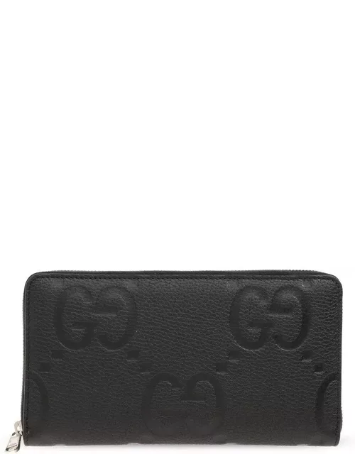 Gucci Logo Embossed Zip-around Wallet