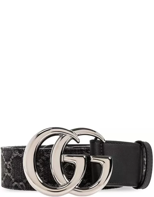 Gucci Logo Plaque Monogrammed Belt
