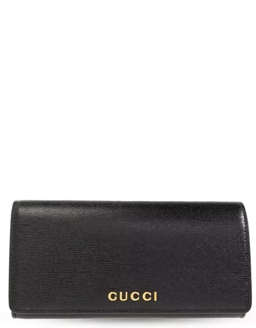 Gucci Logo Plaque Continental Wallet