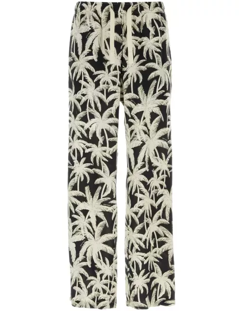 Palm Angels Printed Viscose Pyjama Pant