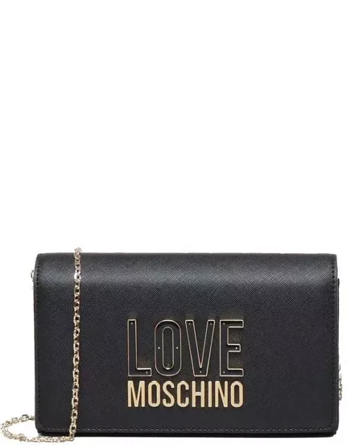 Love Moschino Logo Lettering Chain Linked Crossbody Bag