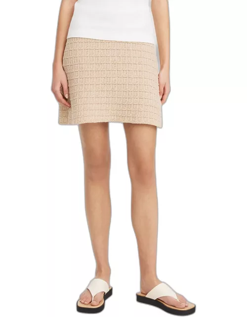 Pamille Textured Knit Mini Skirt