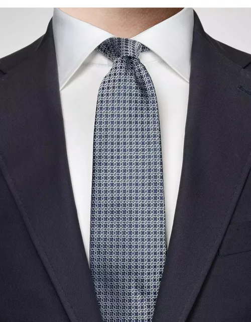 Men's Geometric Silk Tie
