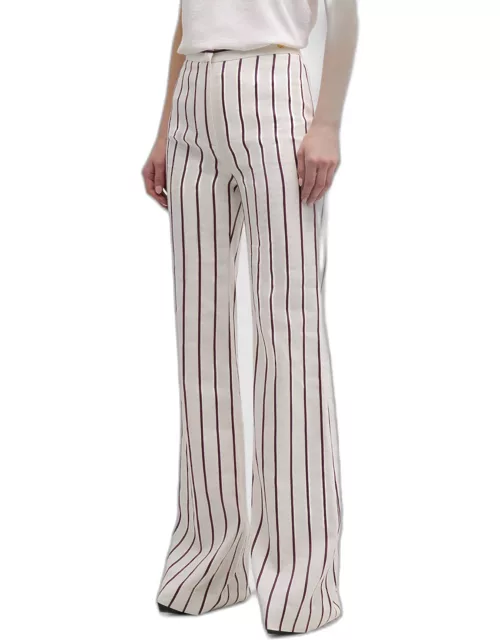 Lexi Linen Striped Flare Pant