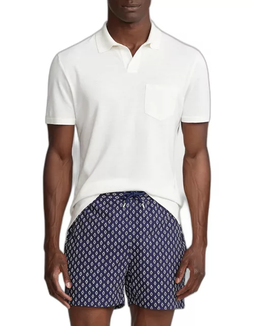 Men's Custom Slim Fit Cotton-Blend Polo Shirt