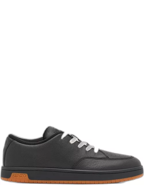 Men's Dome Grained Leather Low-Top Sneaker