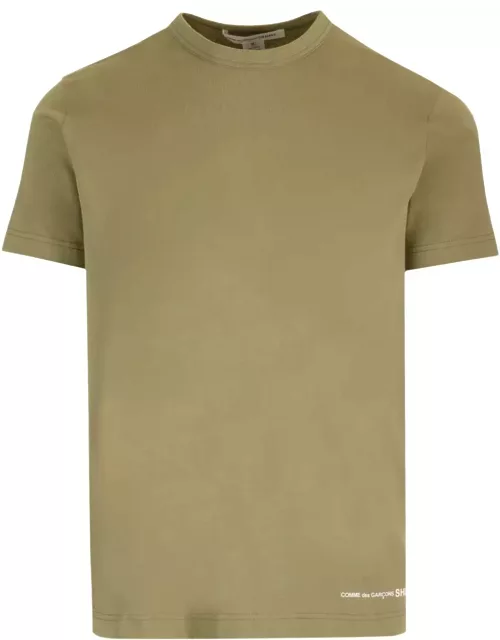 Comme des Garçons Shirt Khaki Green Slim T-shirt