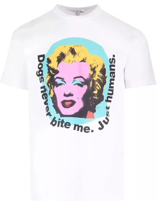 Comme des Garçons Shirt T-shirt With Marilyn Monroe Print