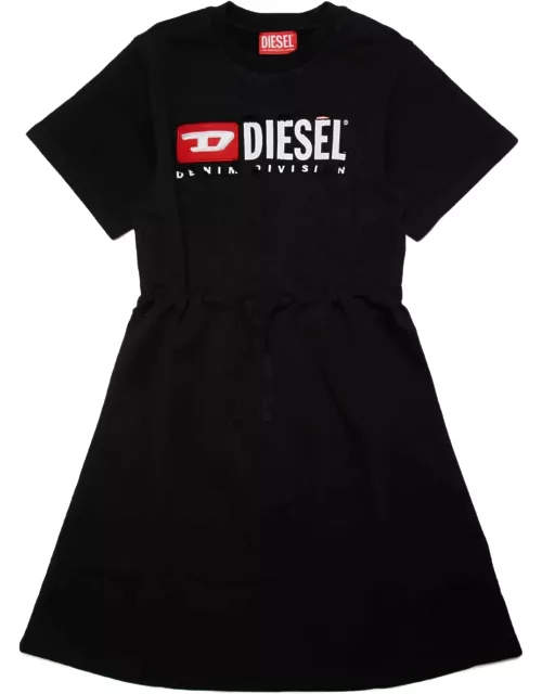 Dempy Dress Diesel Cotton Sweatshirt Dress With Logo Break