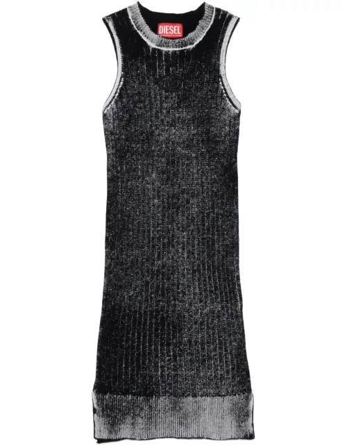 Dradi Dress Diesel Sleeveless Printed Cotton Dress With Oval D Logo