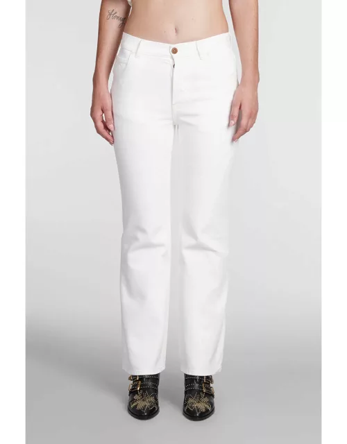Chloé Jeans In White Cotton