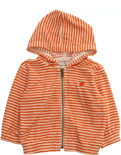 Bobo Choses Orange Hooded Sweatshirt