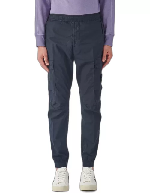 Stone Island Cargo Trousers In Stretch Cotton Canvas 31303