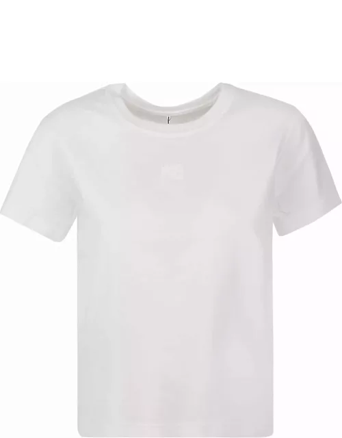 T by Alexander Wang Puff Logo Bound Neck Essential Shrunk T-shirt