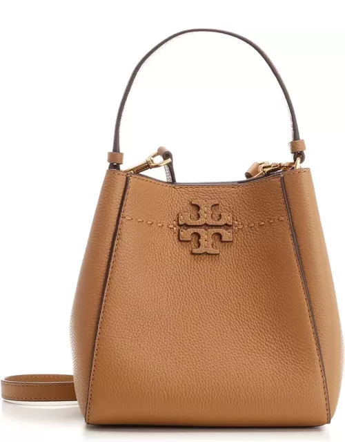 Tory Burch Light Brown Leather Bucket Bag